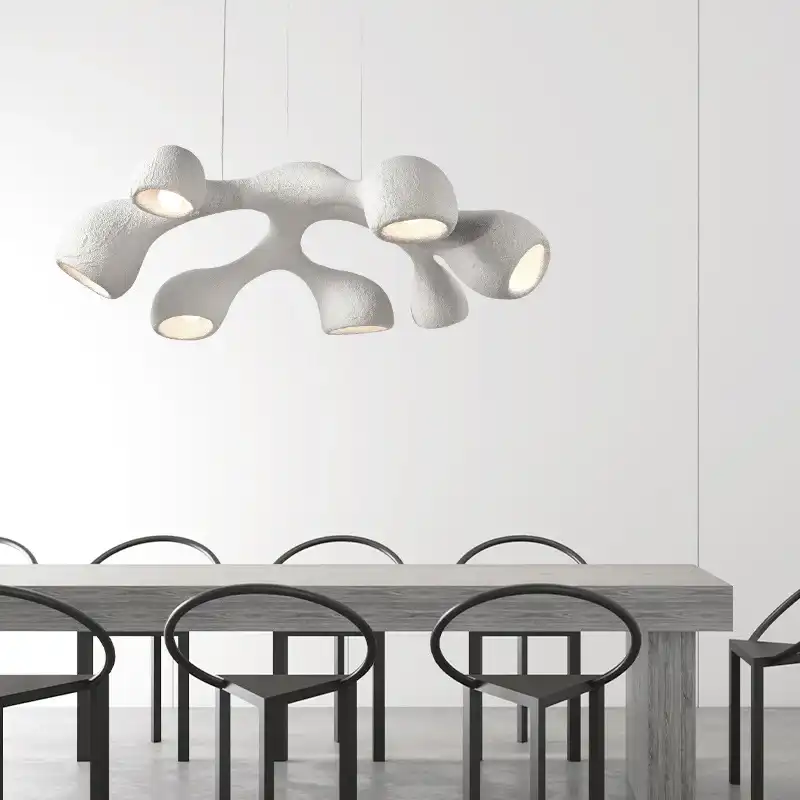 New Modern Polystyrene Source Holder Handmade 7 Head LED Chandelier